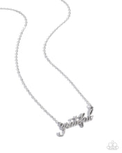 Load image into Gallery viewer, Grateful for You - Silver necklace A017
