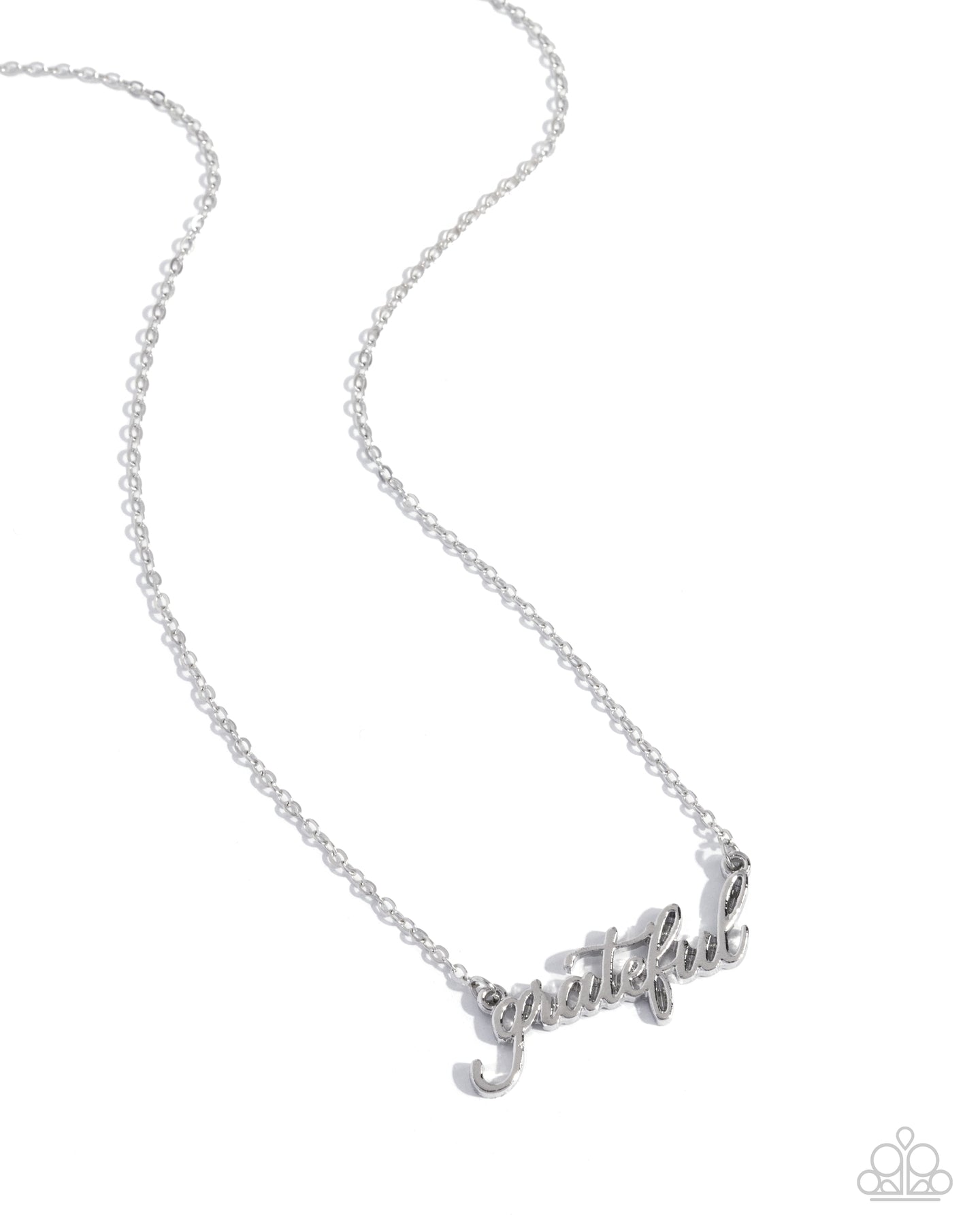 Grateful for You - Silver necklace A017