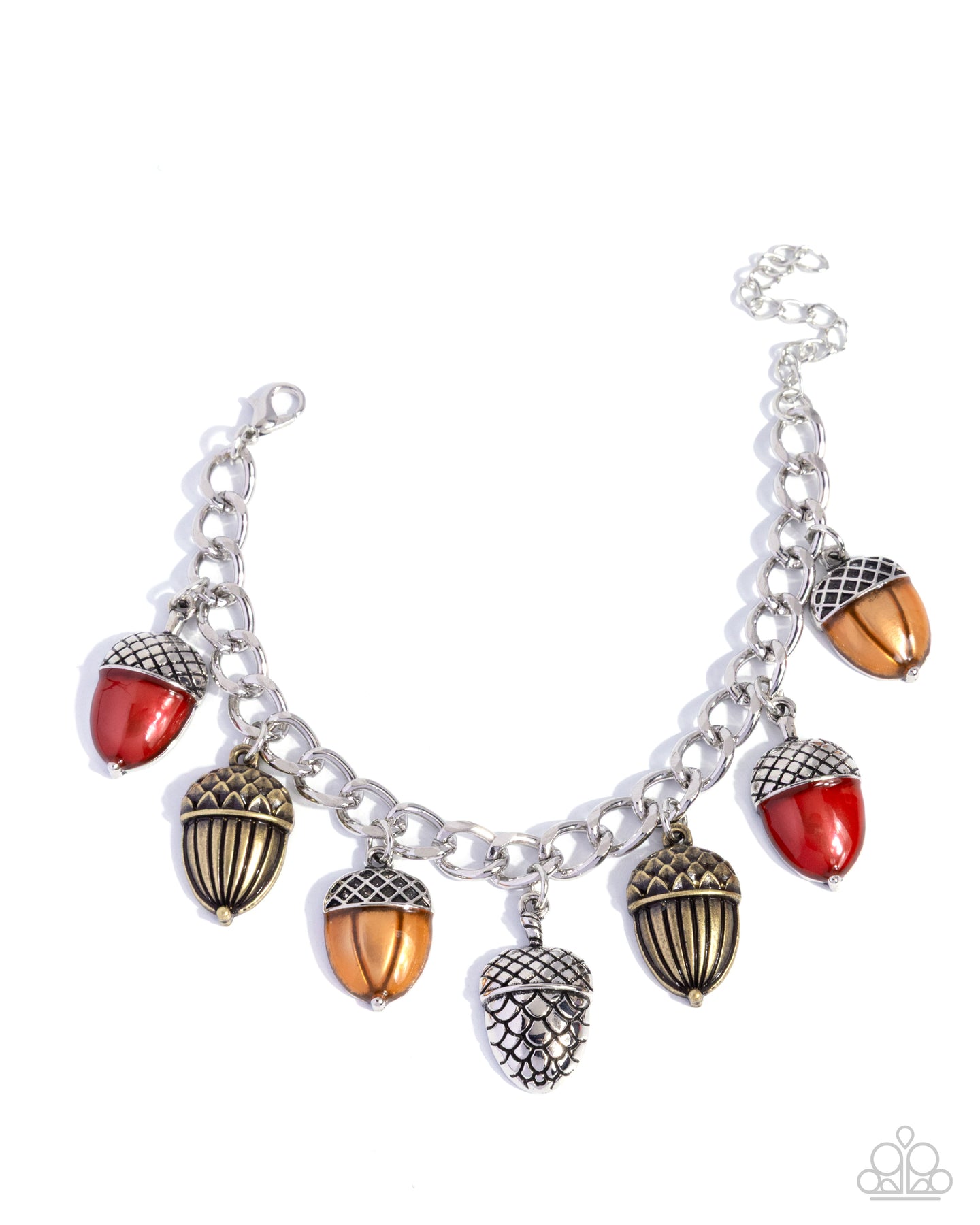 Autumn Acorns - Multi bracelet D028