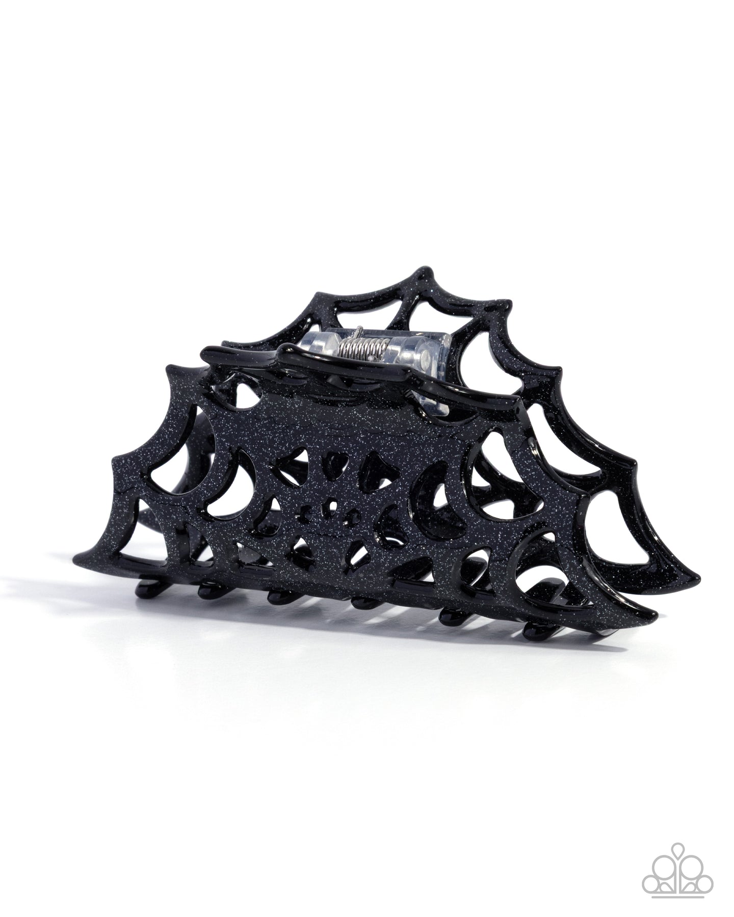 Spiderweb Season - Black hair clip UP