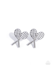 Load image into Gallery viewer, Tennis Team - Silver post earring A023

