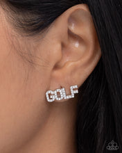 Load image into Gallery viewer, Game of Golf - White earring A040

