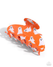Load image into Gallery viewer, Ghostly Greeting - Orange claw hair clip 8/26 preorder
