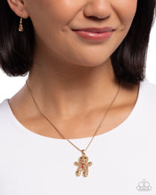 Load image into Gallery viewer, Gingerbread Glam - Gold necklace E060
