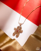 Load image into Gallery viewer, Gingerbread Glam - Gold necklace E060
