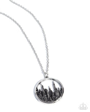 Load image into Gallery viewer, Sharp Skyscrapers - Silver necklace B101
