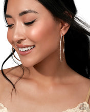 Load image into Gallery viewer, Sensational Squares - Gold hoop earring NOV 2025 LOP D005
