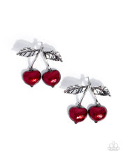 Load image into Gallery viewer, Confident Cherries - Red post earring D085
