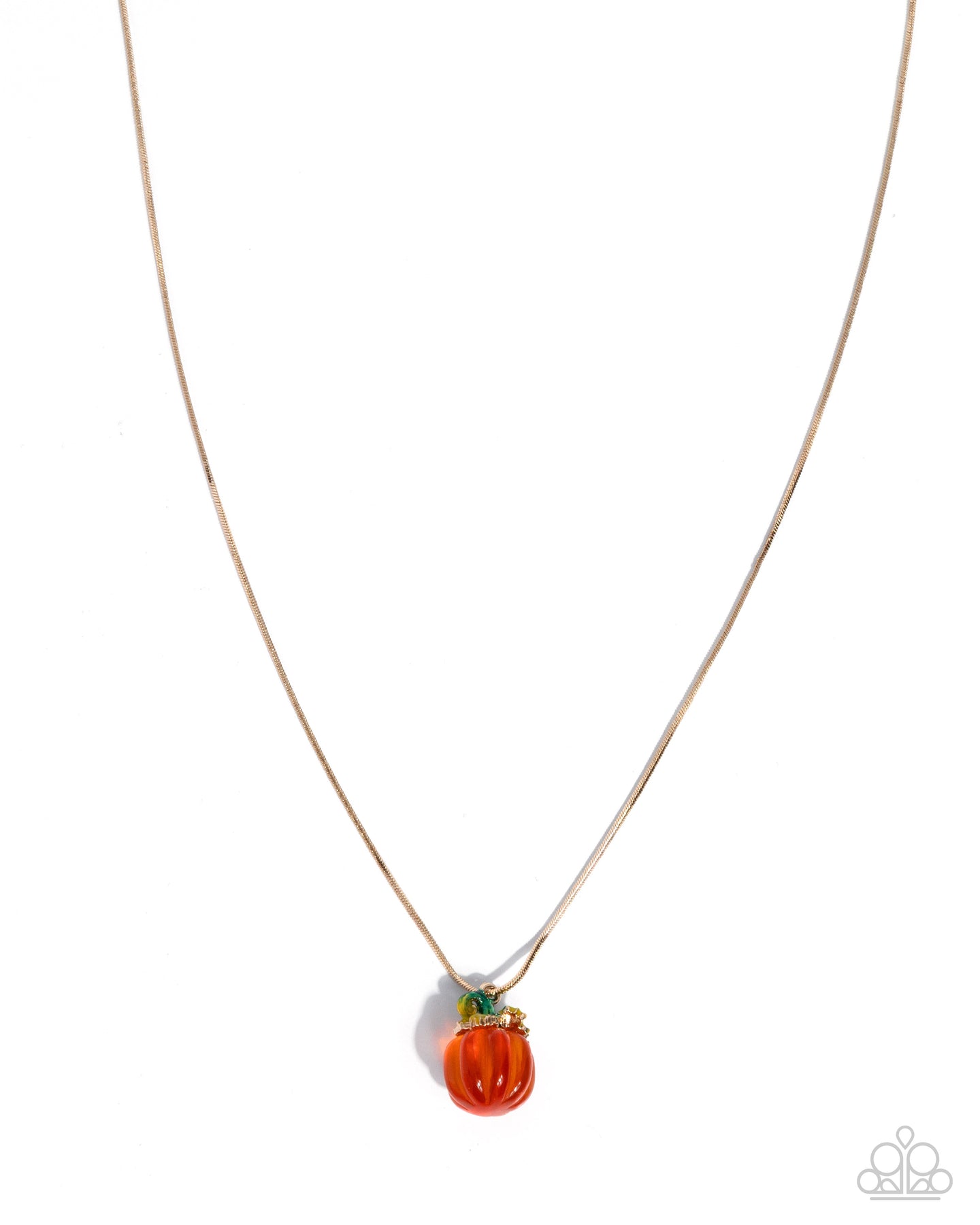 Picturesque Pumpkin - Orange necklace A031