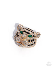 Load image into Gallery viewer, Leopard Location - Gold Brooch D083
