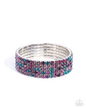 Load image into Gallery viewer, Shimmery Sequence - Purple bracelet A033
