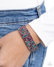 Load image into Gallery viewer, Shimmery Sequence - Purple bracelet A033
