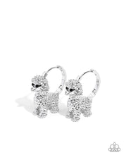 Load image into Gallery viewer, Prized Poodle - Silver hoop earring B039
