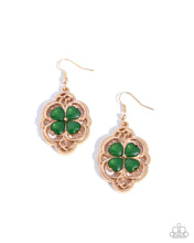 Load image into Gallery viewer, Lyrical Luck - Green earring B023
