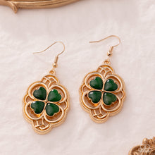 Load image into Gallery viewer, Lyrical Luck - Green earring B023
