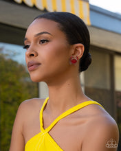 Load image into Gallery viewer, Crab Chic - Red post earring 7/1 preorder
