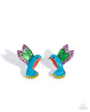 Load image into Gallery viewer, Hummingbird Honor - Multi post earring G046

