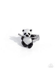Load image into Gallery viewer, Polished Panda - Black Ring E069

