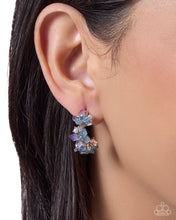 Load image into Gallery viewer, Memorable Monarchs - Blue hoop earring 7/1 preorder

