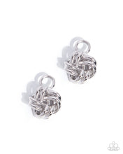 Load image into Gallery viewer, Tousled Time - Silver hoop earring charm
