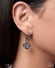 Load image into Gallery viewer, Tousled Time - Silver hoop earring charm
