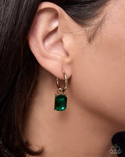 Load image into Gallery viewer, Memorable Model - Green hoop earring charm
