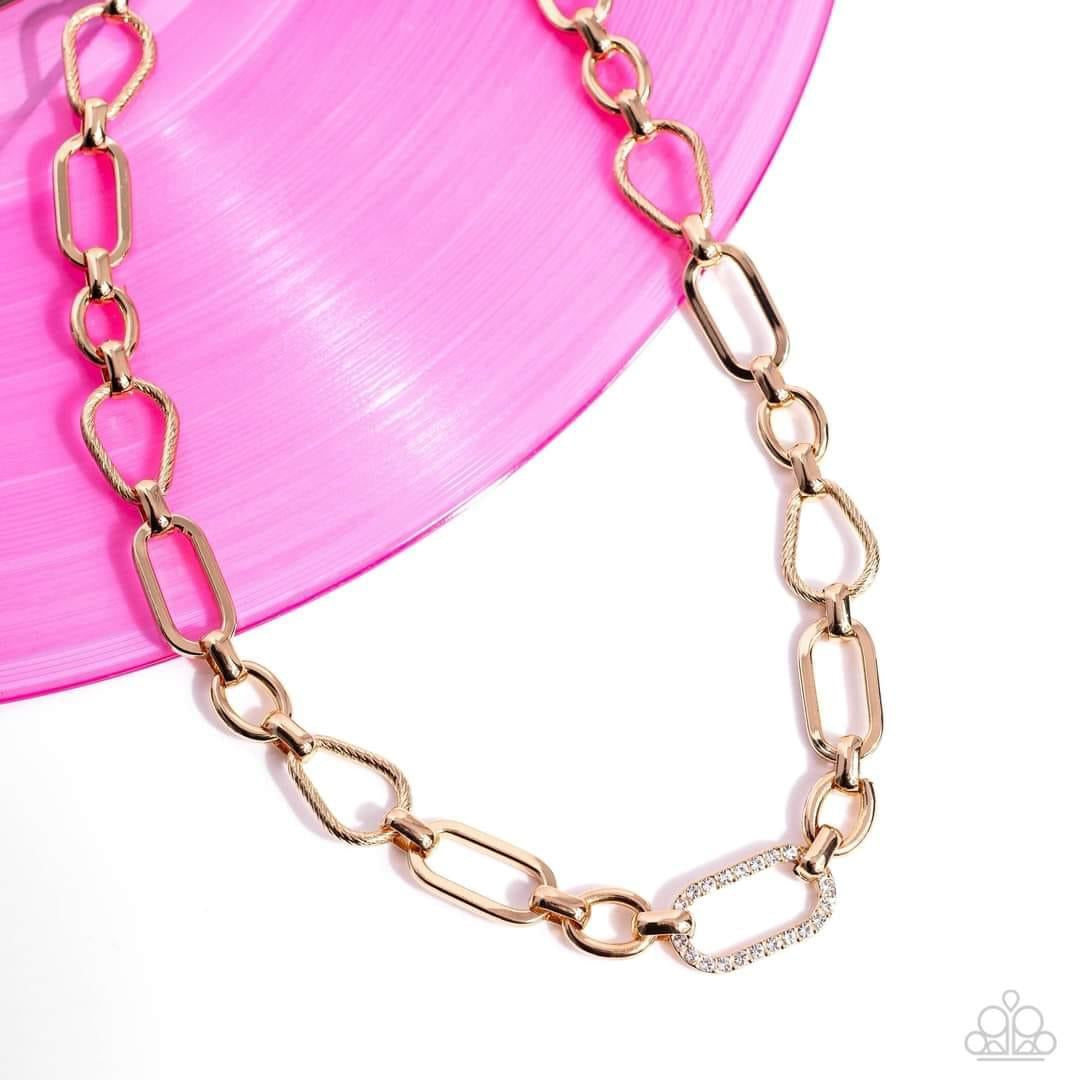 Selfie September Sentimental Sequence Gold necklace D083