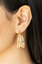 Load image into Gallery viewer, Badlands and Bellbottoms - Gold Hoop Earrings C027
