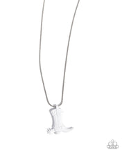 Load image into Gallery viewer, $16 SET: Boot Scootin&#39; Bravado - White necklace + matching bracelet PINK FRIDAY MRUS
