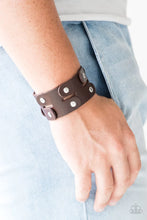 Load image into Gallery viewer, Downright Desperado - brown snap urban bracelet C028
