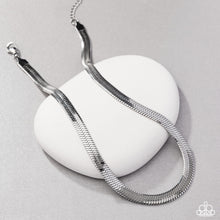 Load image into Gallery viewer, Herringbone Haute - Silver necklace June 2025 LOP LR
