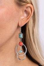 Load image into Gallery viewer, Interlocked Influence - Blue earring C026
