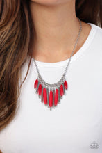Load image into Gallery viewer, Bohemian Breeze - Red necklace D027
