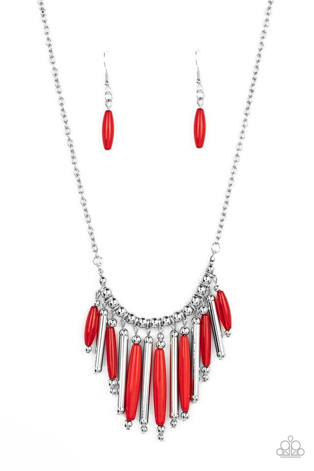 Bohemian Breeze - Red necklace D027