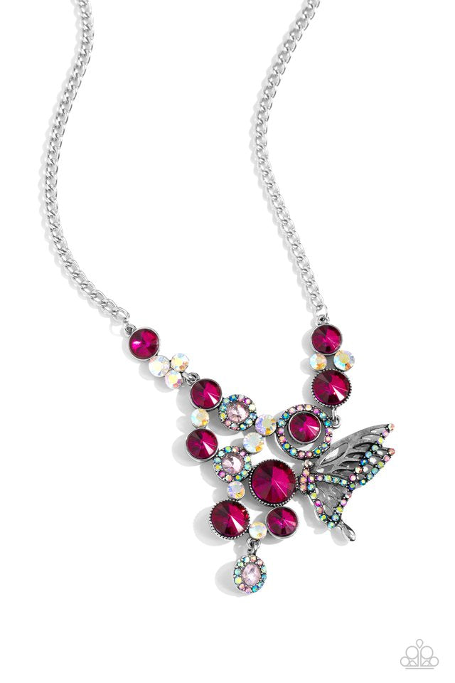 As Luck Would HALF It - Pink necklace A034/E080