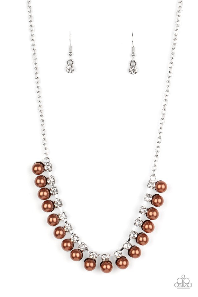 Frozen in TIMELESS - brown necklace 1595