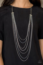 Load image into Gallery viewer, Radical Rainbows - silver necklace 1595
