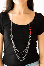 Load image into Gallery viewer, Vividly Vivid -red necklace 1595
