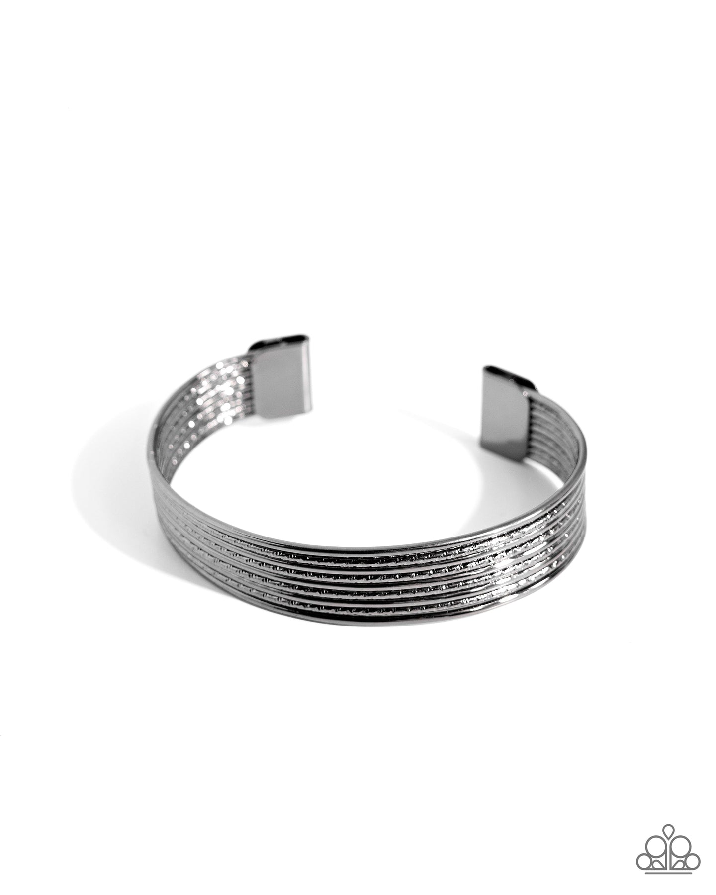 Limitlessly Layered - black men’s cuff bracelet A072