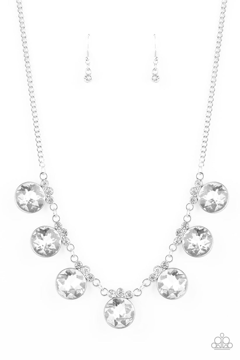 Glow-getter Glamour - white necklace A049