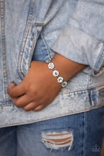 Load image into Gallery viewer, Fabulously Flashy - white bracelet A039
