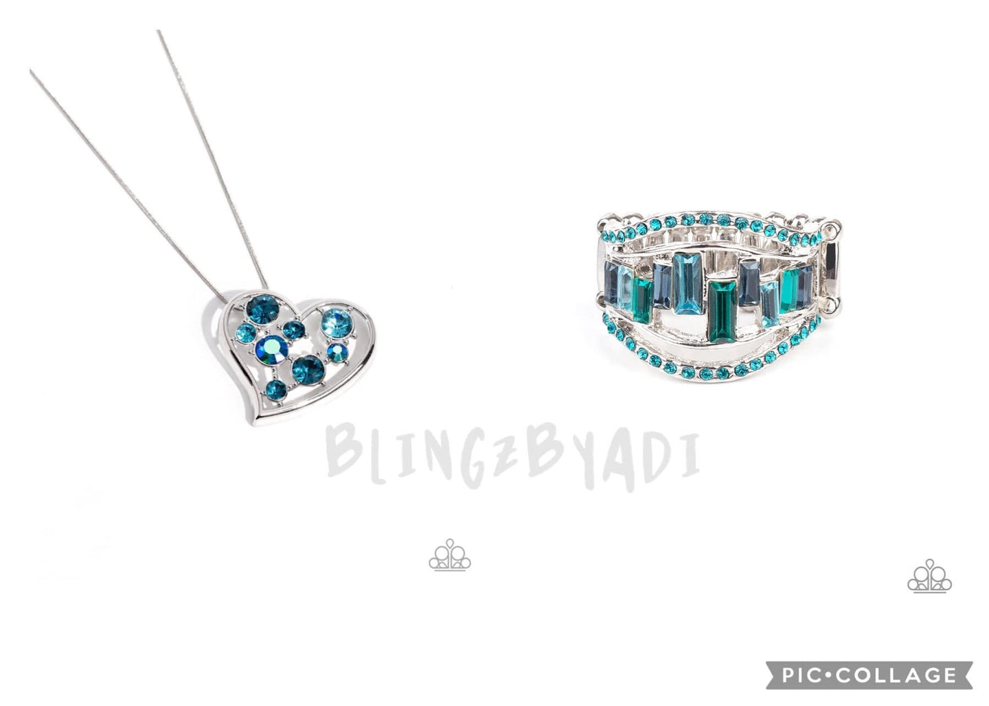 Romantic Recognition/Treasure Chest Charm - Blue ring A039
