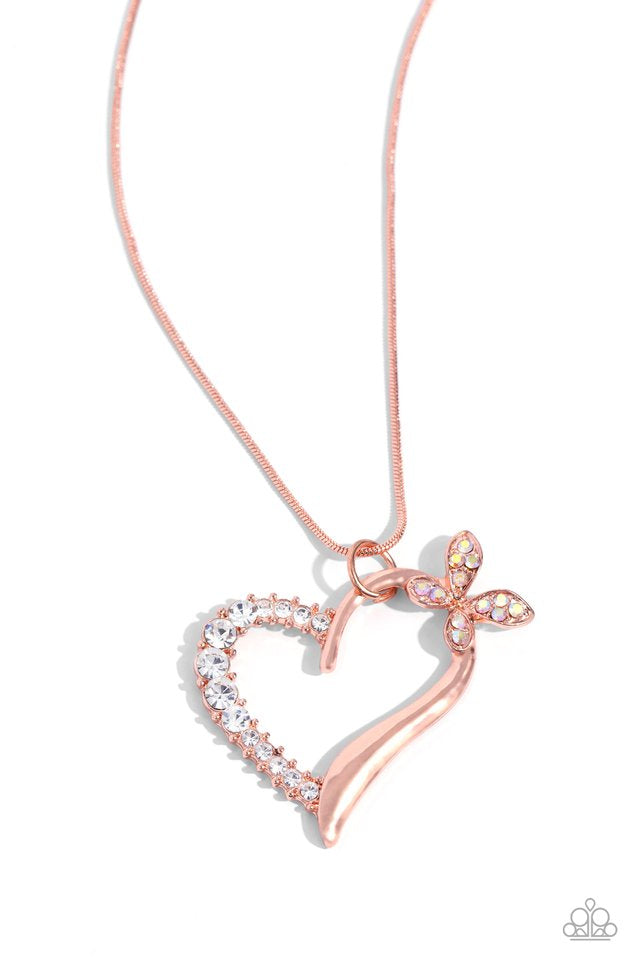 Half-Hearted Haven - Copper necklace A071