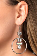 Load image into Gallery viewer, Geometric Glam - white earring A046
