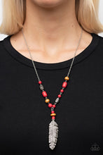 Load image into Gallery viewer, Watch Me Fly - red necklace A046
