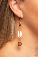 Load image into Gallery viewer, Coastal Cowabunga - Brown earring C030
