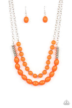 Load image into Gallery viewer, Venetian Voyage - orange necklace C033
