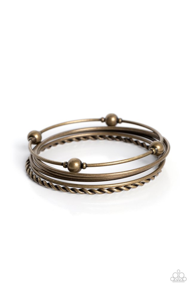 Lost and Found - brass bracelet C033