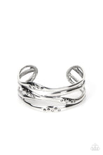 Load image into Gallery viewer, Line It Up - silver cuff bracelet C033
