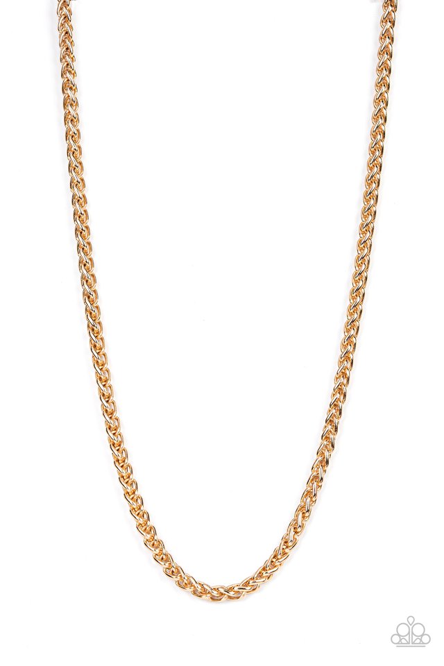 Metro Monopoly - gold men’s necklace C033